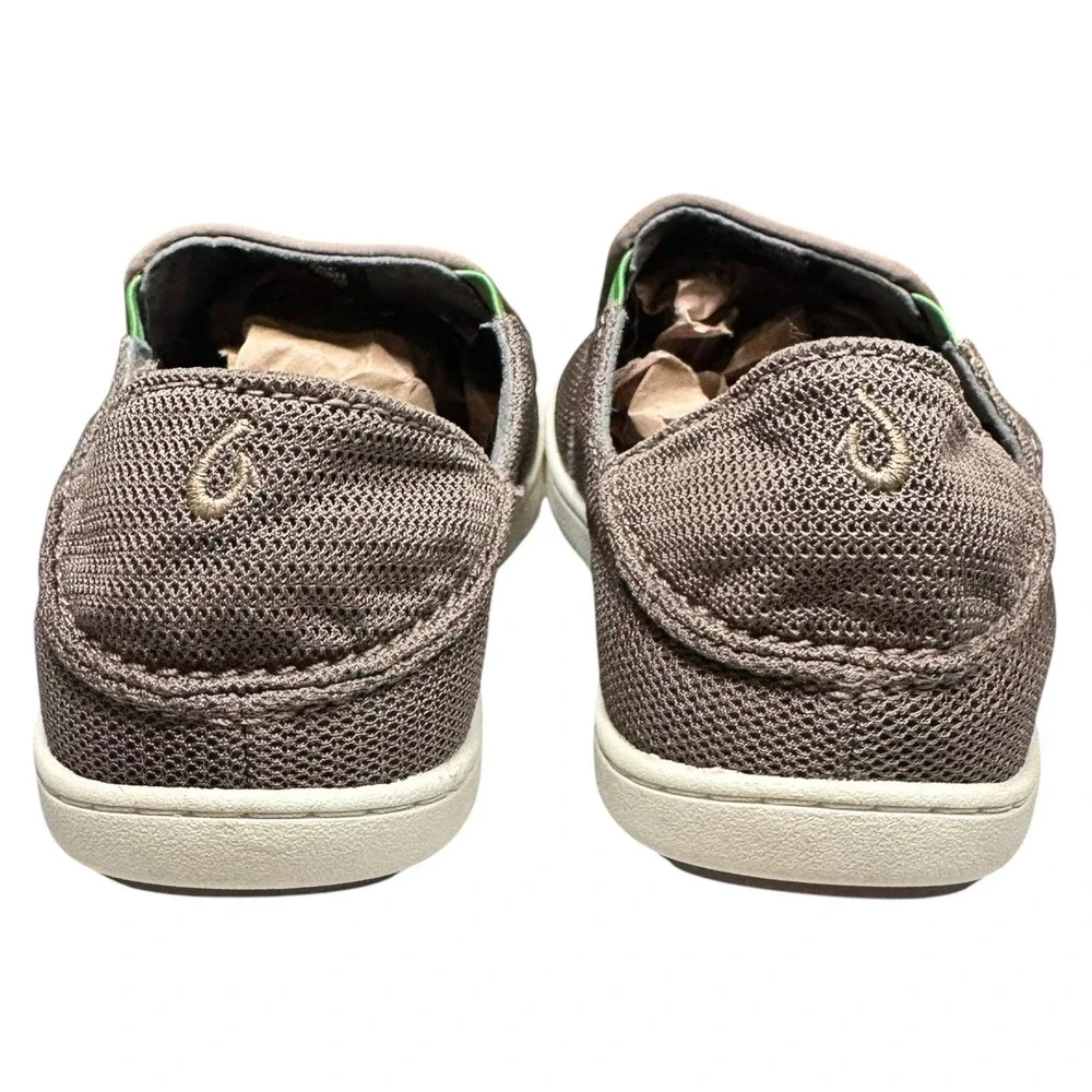 Olukai Nohea Mesh 10188-13AP Mustang Lime Peel SlipOn Shoes Loafer Men's 7/EU 40